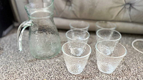 Clear textured glass - textured,