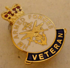 ORIGINAL MODERN MILITARY ENAMEL BADGE VETERANS BADGE 2nd ISSUE