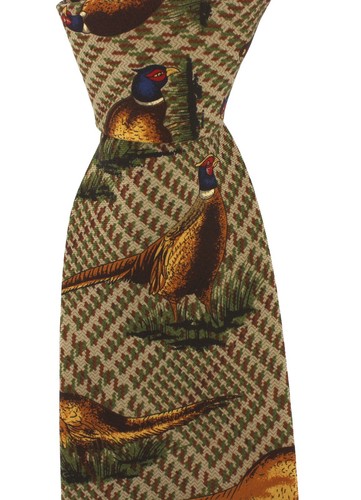 Luxury brown tweed - brown, tie