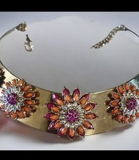 Stunning gold tone jewelled
