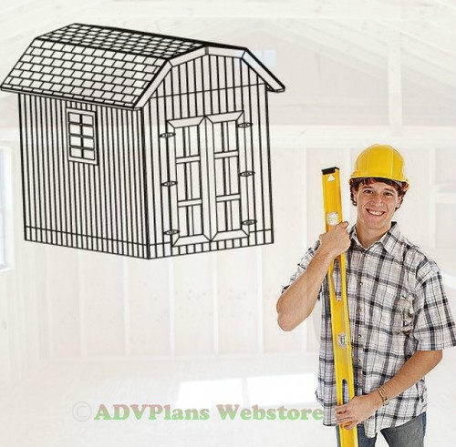 8x12 gambrel utility - 8x12,