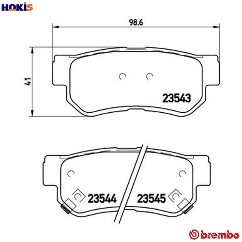 Brake pad set disc - set,