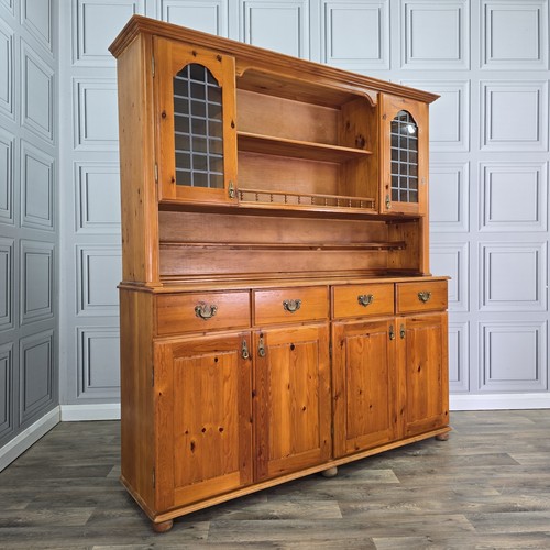 Vintage pine welsh dresser - pine,