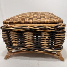 Wicker Rattan Footstool