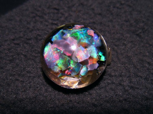 Floating opal pendant - floating,