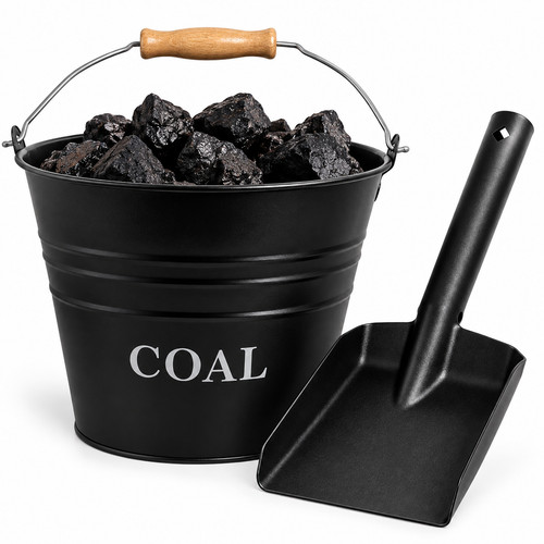 12l metal coal ash bucket - metal,