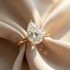 Pear Cut Engagement Ring 1.5