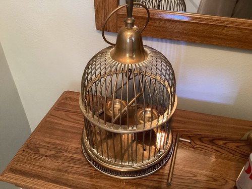 Vintage brass bird - brass,