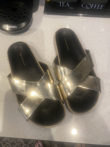Topshop metallic silver - topshop,