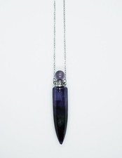 Necklace Perfume Bottle Amethyst