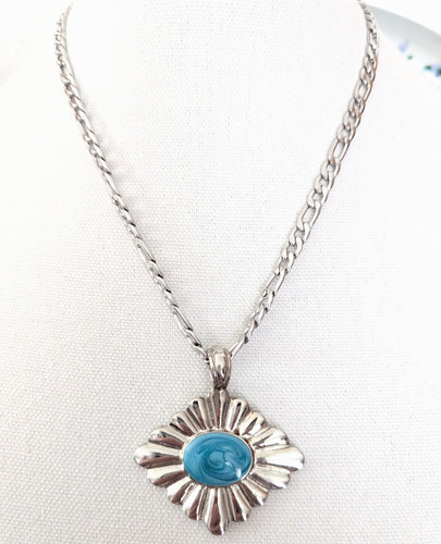 Southwestern blue pendant - southwestern,