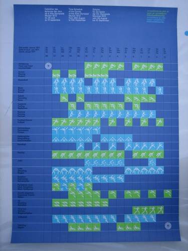 Poster schedule - poster, din