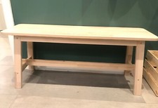 Ikea NORRAKER Solid Wood White Birch Bench,Multipurpose use,Round Corners,103cm