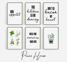 Kitchen Prints Modern Stylish