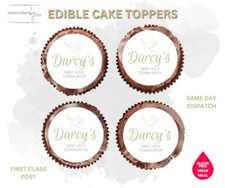 EDIBLE Cupcake Toppers First