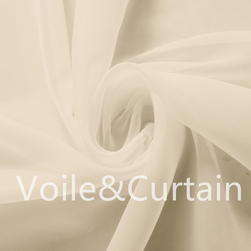 Ivory voile fabric the - voile, by