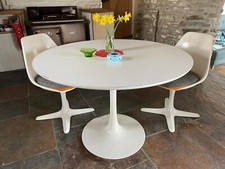 Vintage Tulip Dining Table & 2
