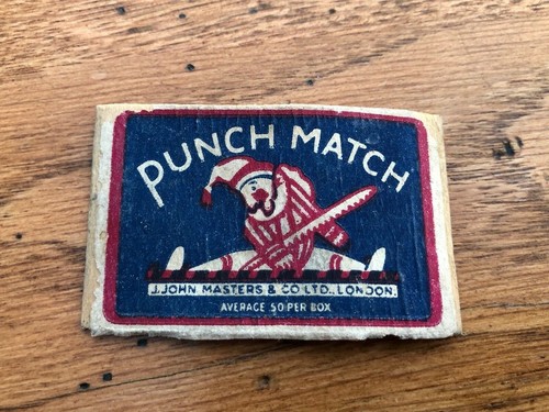Old match box - match, punch