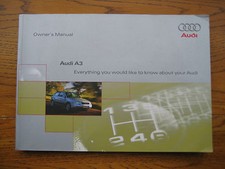 Audi A3 Owners Handbook/Manual