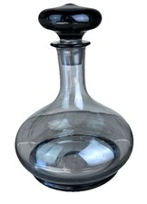 Wedgwood smoke glass decanter