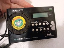 Roberts ecologic 1 DAB FM Radio With Power Supply - Black - 
