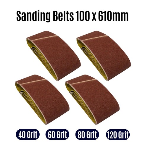 100 610mm sanding belts - 100,