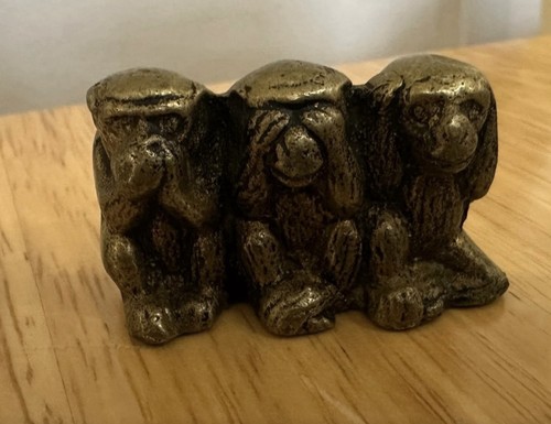 Miniature vintage solid brass - solid,