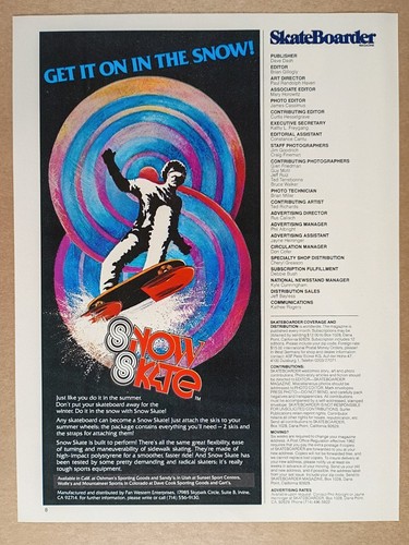 1979 snow skate skateboard - 1979,