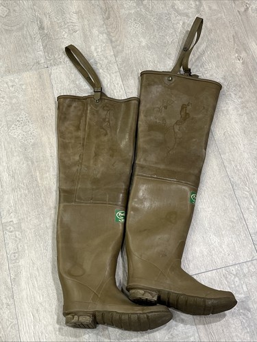 Vintage rubber waders trollers - rubber,