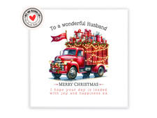 Personalised Delivery Driver, Trucker, Postman, Christmas Card for Him, Friends