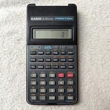 Casio FX-82 SUPER FRACTION Vintage Calculator 