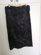Zara Satin Marble Print Skirt