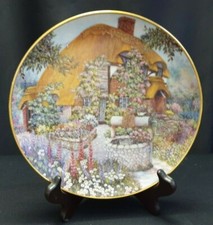 Limited Edition Franklin Mint Lilliput Lane Collector Plate Wishing Well Cottage