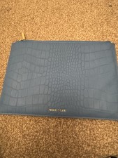 Whistles Blue  Leather Croc