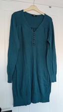 M&S Ladies Teal Knitted Cotton
