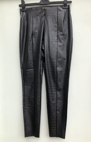 Topshop black leather look - black,