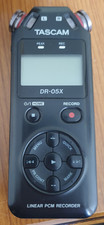Tascam dr-05x with 64GB memory card and windshield