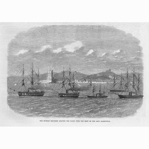Russian squadron leaving - squadron, the