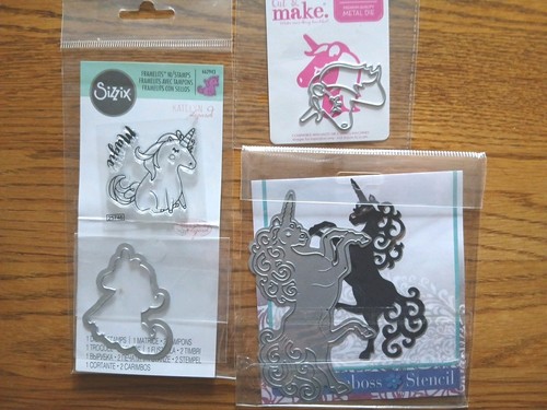 Unicorns sizzix stamp die - unicorns,,