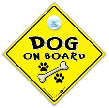 Dog On Board Car Sign, Dog On