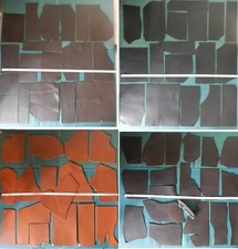 2mm thick black brown tan - thick, veg