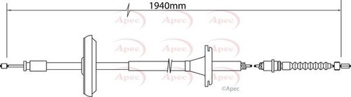 Apec rear brake cable - brake, for