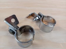 Harley Davidson Pair of Chrome Highway Peg Mounting Bracket Clamps