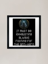 Anti Hero Framed Art Print