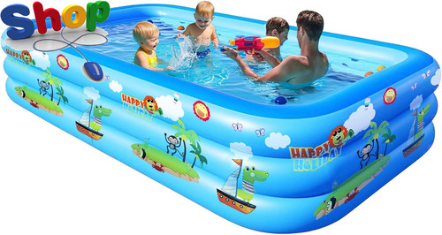 Inflatable paddling pool with - inflatable,