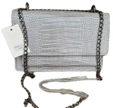 Womens GREY  Sm/Med Pu leather