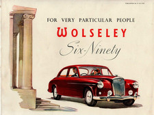 Wolseley 6/90 Six-Ninety Series III 1957-1959 UK Market Foldout Sales Brochure