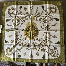 Hermès Key Motif Silk Scarf