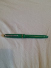 Vintage Osmiroid 65 Lever Fill  Green Mottled Fountain Pen. Untested.