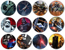 12 X STAR WARS CUPCAKE   edible Cake toppers A4 Icing /Wafer 2